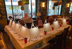 Painting party set up