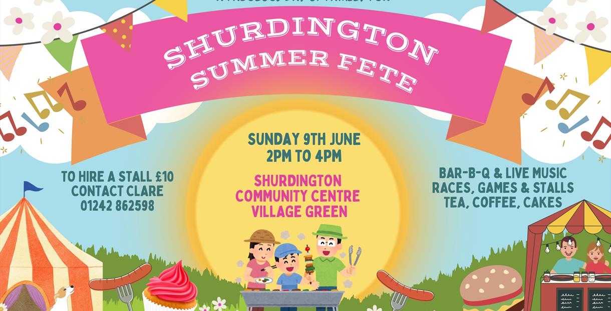 Shurdington Summer Fete poster