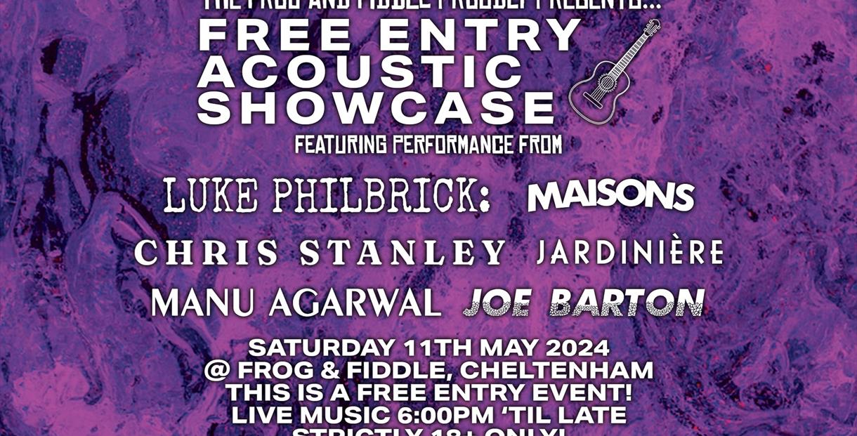 Free Entry Acoustic Showcase at the Frog and Fiddle poster