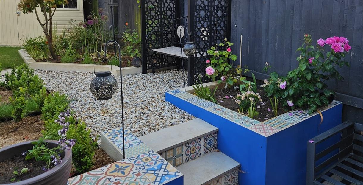 Picture of one of our new gardens, inspired by the Alhambra