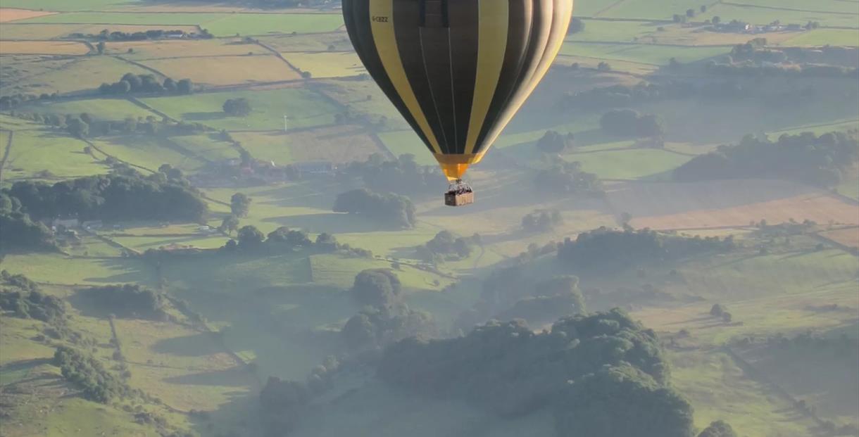 Hot air balloon rides over Cheltenham