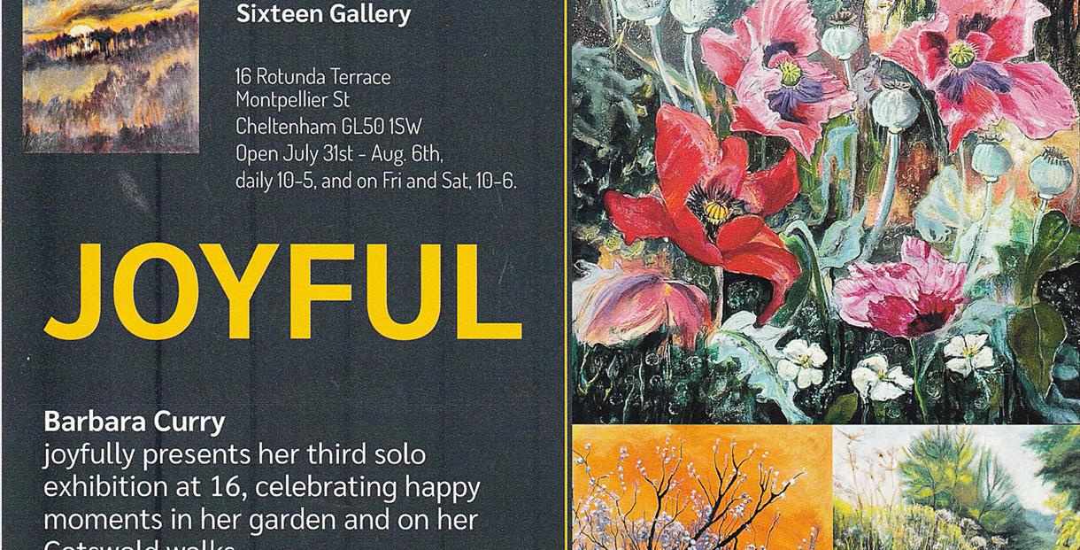 Joyful exhibition poster