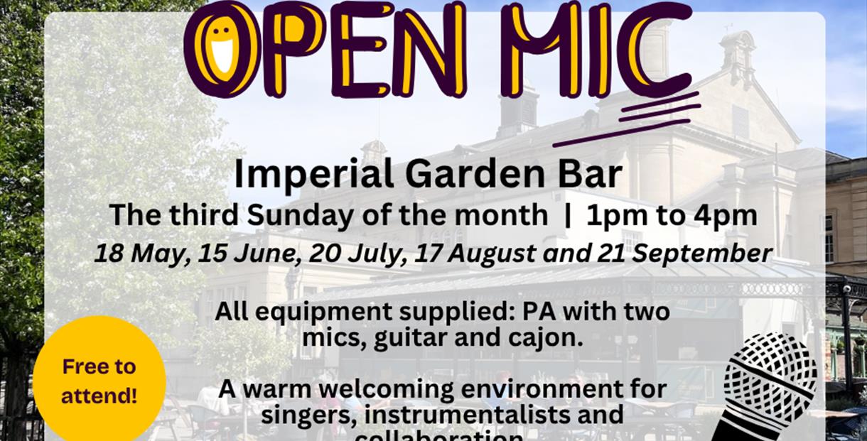 Summer of Sound open mic poster