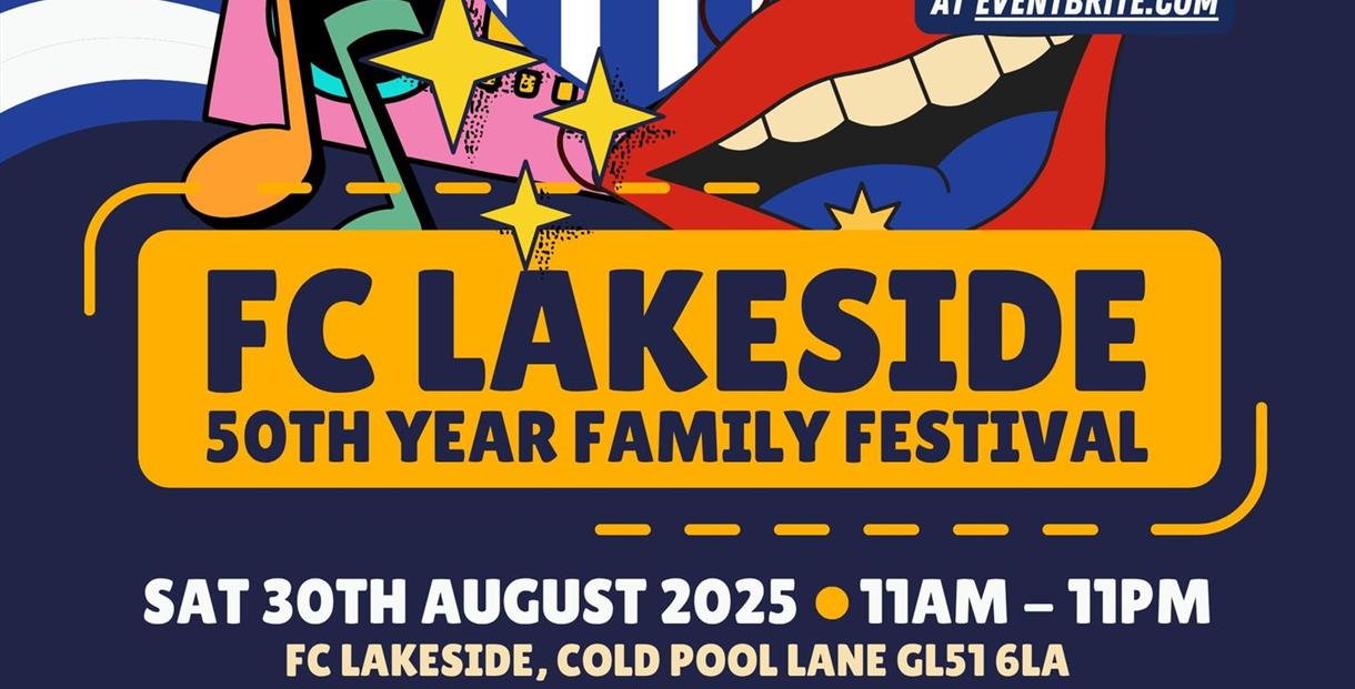 FC Lakeside 50th Anniversary Festival poster