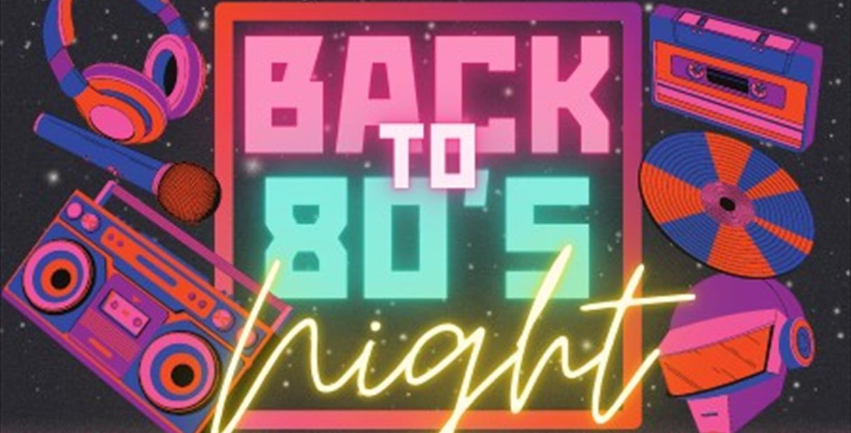 Back to 80's night poster
