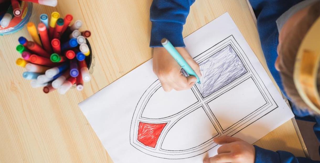 A child drawing