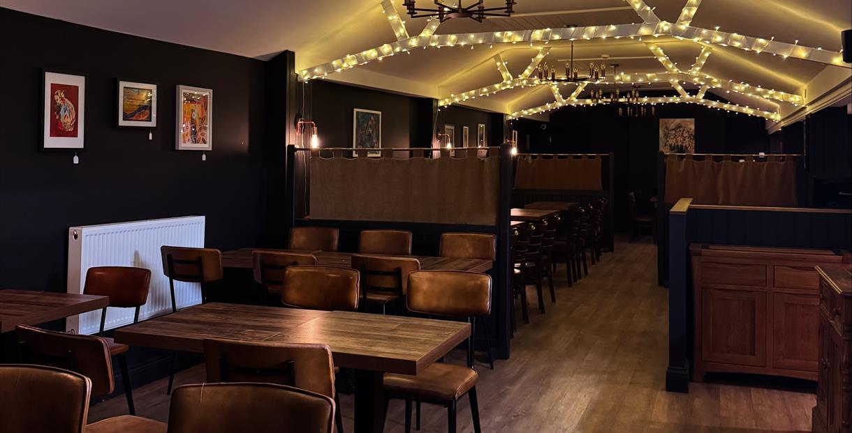 The Merryfellow dining area