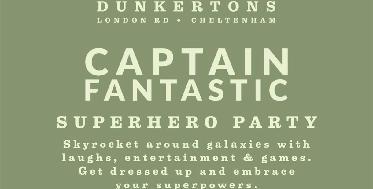 Half Term Captain Fantastic Superhero Parties event poster
