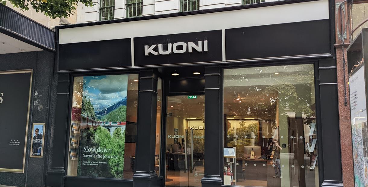 Kuoni travel agents store exterior