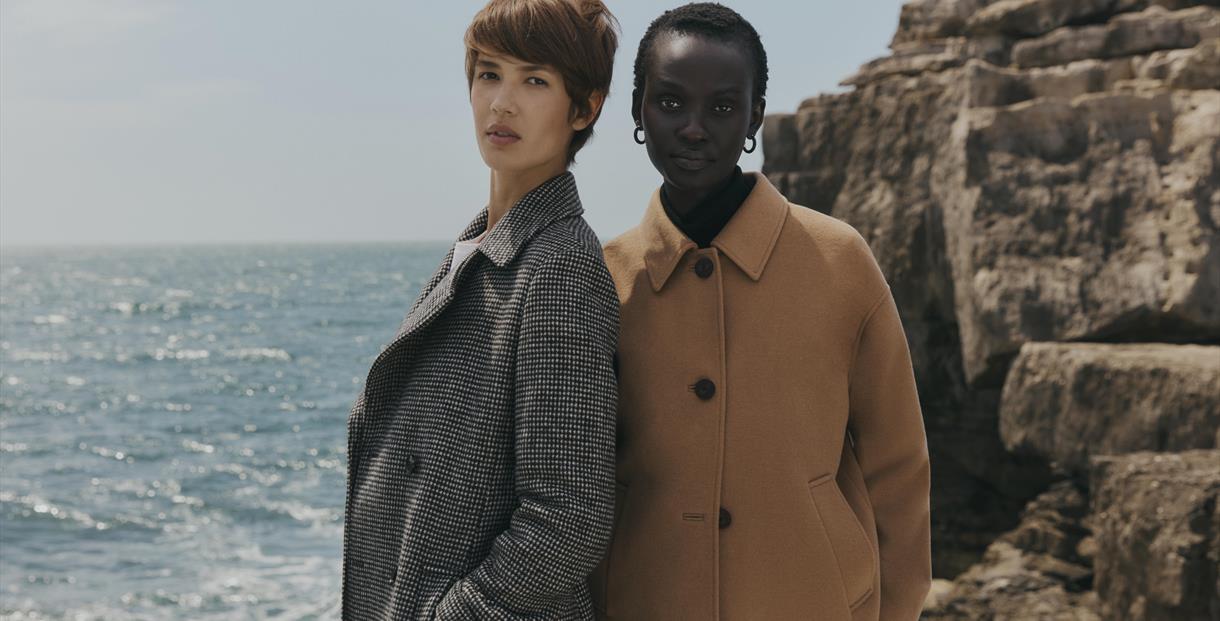 Models wearing Hobbs Autumn and Winter clothing.