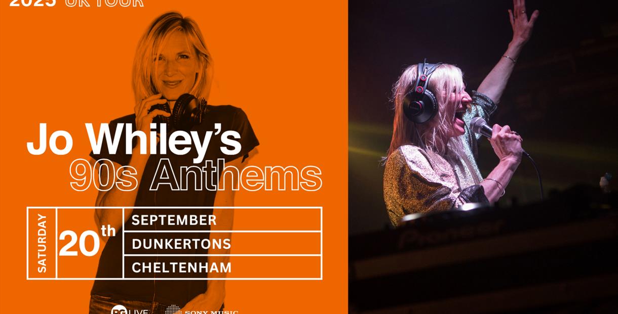 Jo Whiley 90's Anthems poster