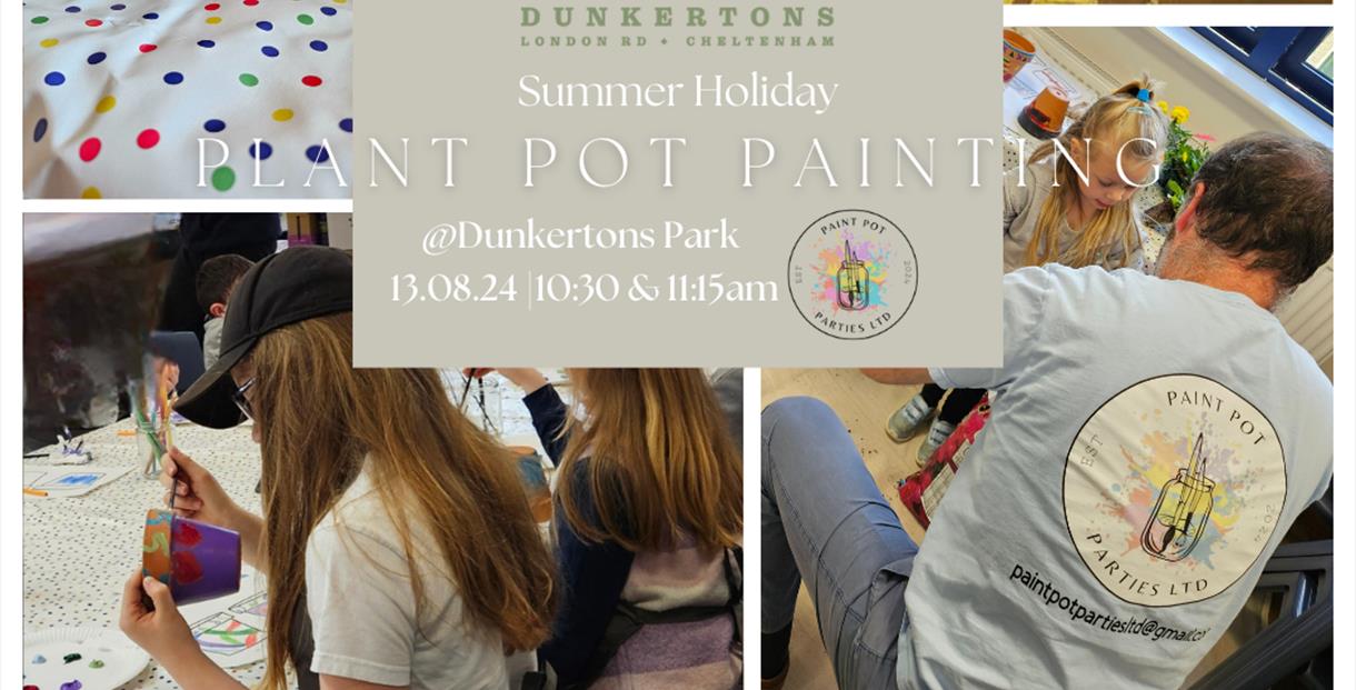 Children's Plant Pot Painting at Dunkertons