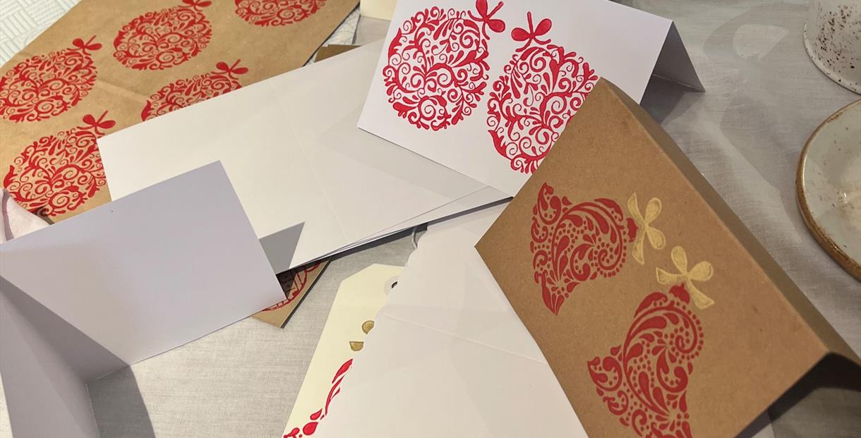 Christmas Card Block Painting at Ellenborough Park