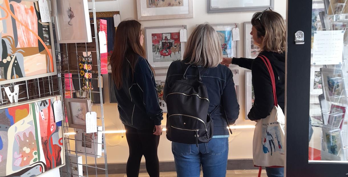 Visitors to Art Union