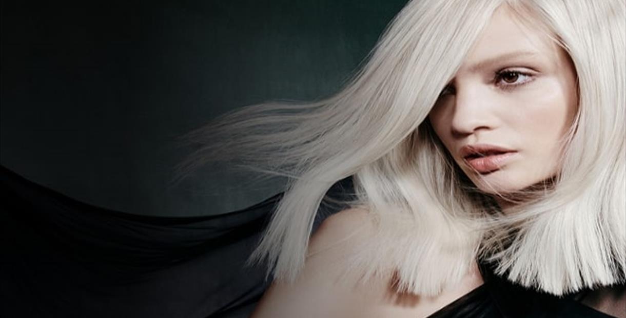 Model with her hair flowing