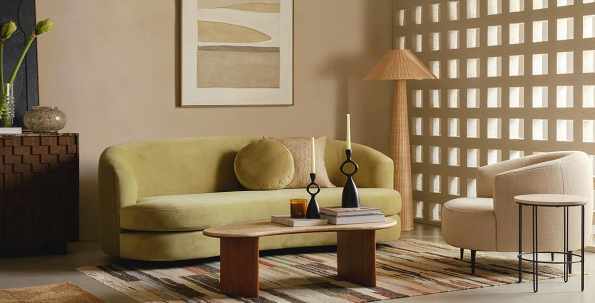 Home set with a sofas and coffee tables