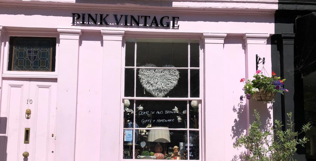 Exterior of Pink Vintage