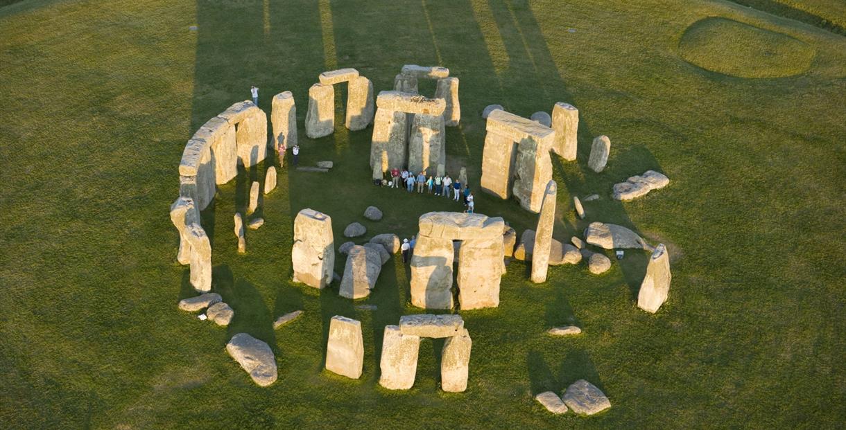 Stonehenge seen from above, © ENGLISH HERITAGE