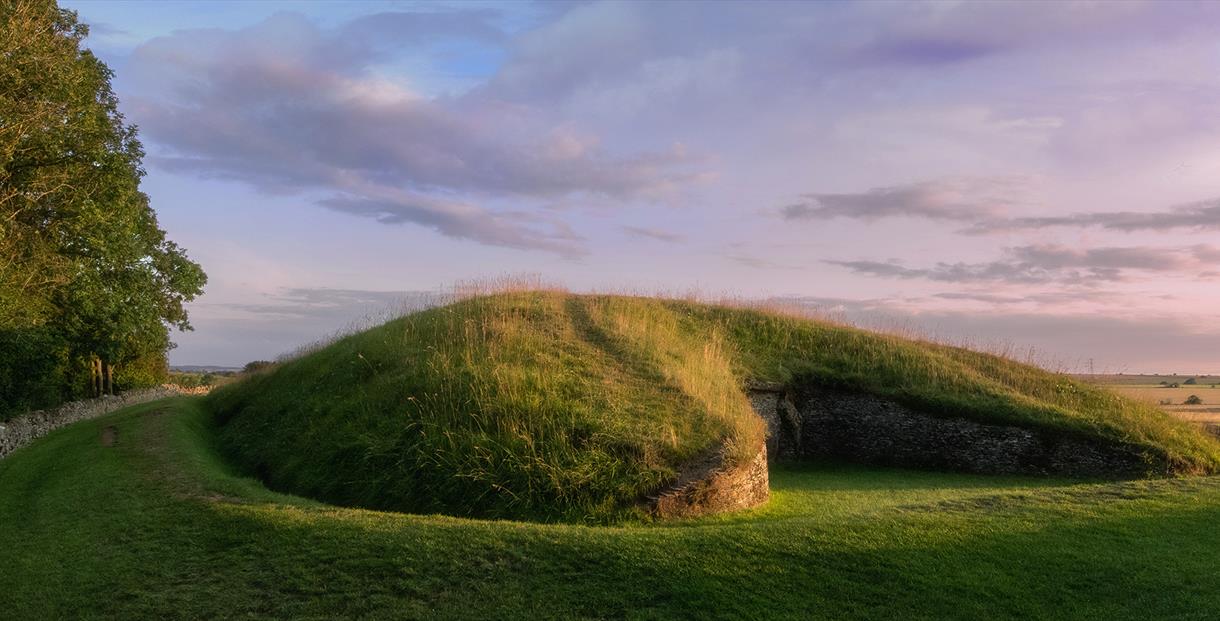 View of Belas Knap long barrow