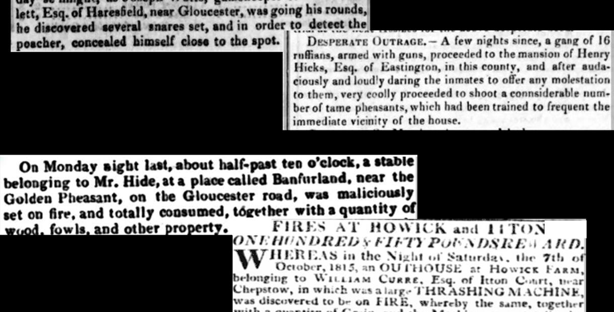 Newspaper snippets