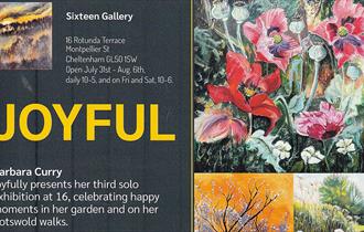 Joyful exhibition poster