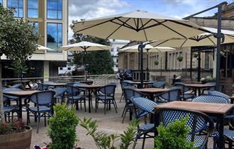 Images of the new garden bar in Imperial Gardens.