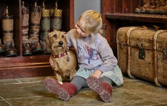Child and dog