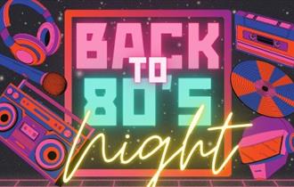 Back to 80's night poster