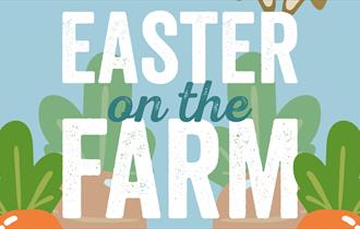 Easter themed Easter on the Farm graphic