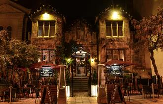 Tailors Cheltenham exterior night