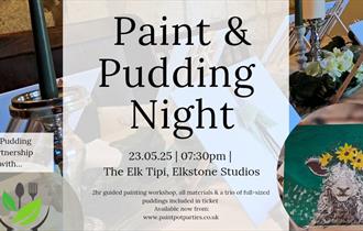 Paint & Pudding with Paint Pot Parties poster