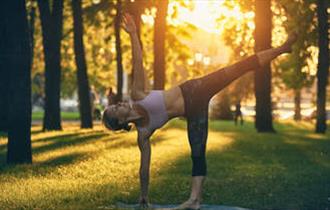 Yoga outdoors