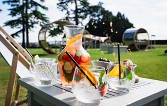 Pimms on the Ellenborough Park lawn