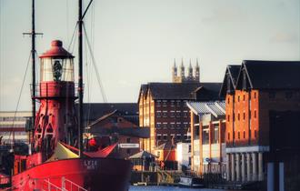 SULA lightship in Gloucester Docks