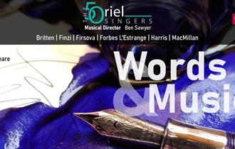 An image showing a pot of spilled ink over some writing with a fountain pen in the foreground. Musical Director: Ben Sawyer, 2025 season supported by
