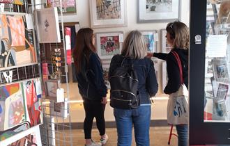 Visitors to Art Union