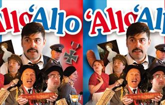 The cast of Allo Allo interactive dinner show