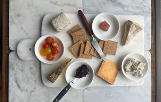 A cheese platter