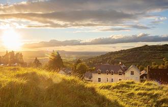 The view of Cleeve Hill Hotel