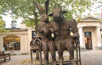 The Hare and the Minotaur Statue