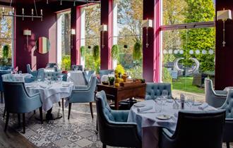 Dining tables in Victoria's Restaurant