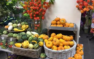 Selection of fruit and vegetables