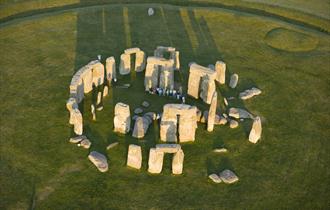 Stonehenge seen from above, © ENGLISH HERITAGE