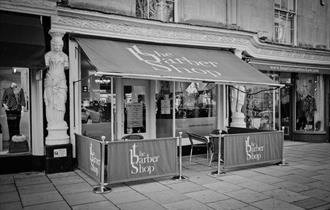 Exterior of The Barber Shop