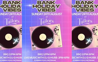 Bank holiday vibes at Tailors poster