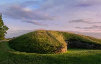 View of Belas Knap long barrow