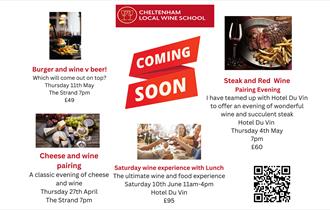 Cheltenham Wine School Spring events info