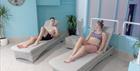 People relaxing at the spa