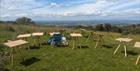 Art equipment on Cleeve Hill