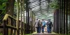 Guests walking the grounds